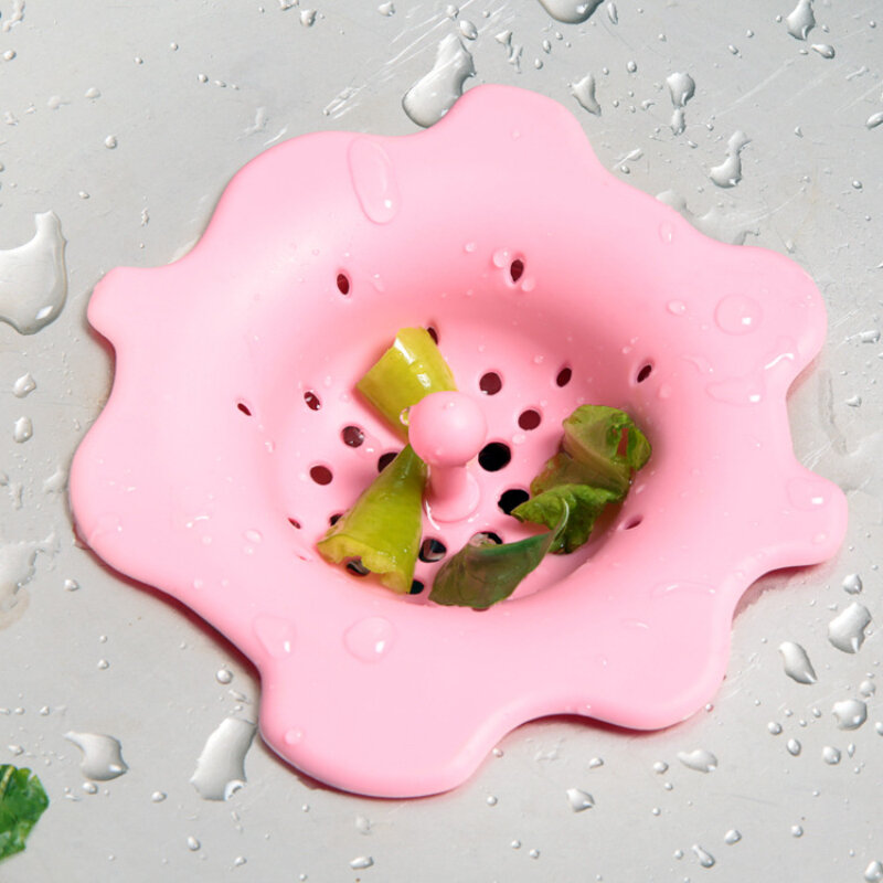 Filter Kanalisation Kanaldeckel Stopper Haar Siebe Silikon Küche Siebe Bad Gadgets Multi-Funktion Blume Küche Waschbecken