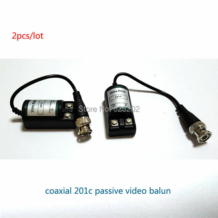 Spedizione gratuita 1 paio 201C Video Balun ricetrasmettitore telecamera CCTV DVR UTP CAT5 1 canale BNC passivo