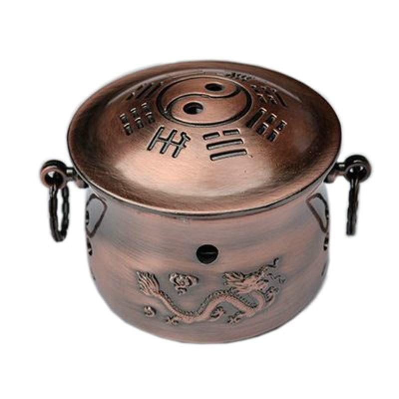 Moxibustion Equipment Pure Copper Therapy Care Tool Decompression Tank Health Furnace Bronze Moxa Cans Fire Dragon With
