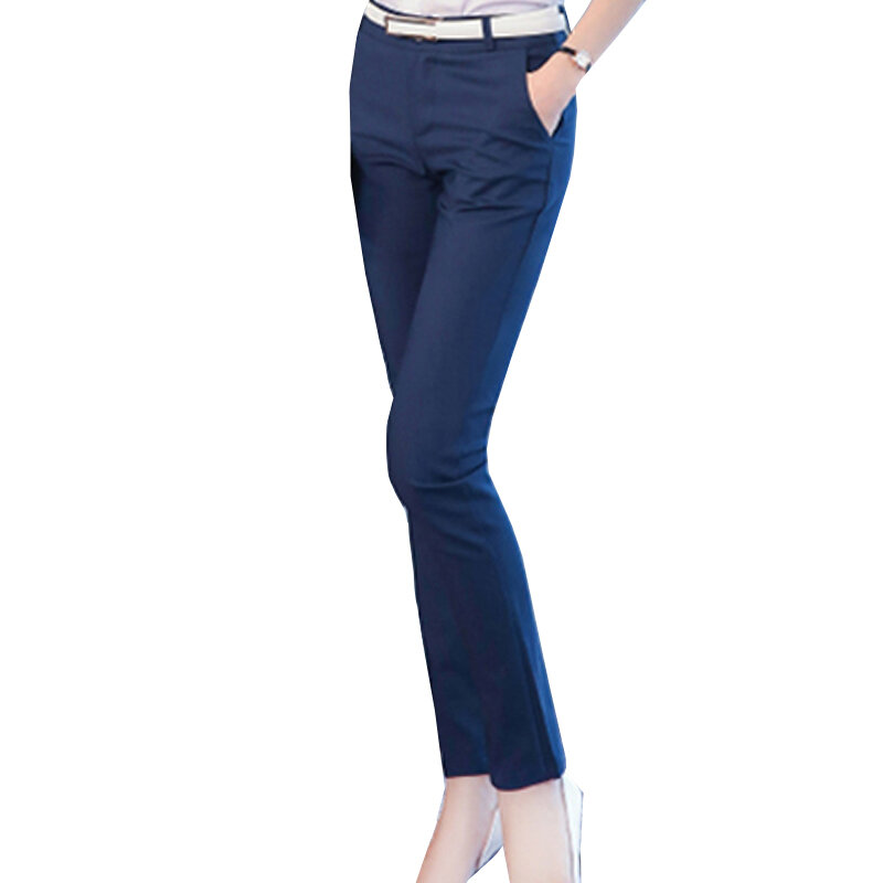 Женские узкие брюки 2019 осенние женские офисные брюки с высокой талией повседневные женские узкие штаны бодикон эластичные брюки Длинный пант офис леди брюки формальный брюк офис дамы офисная работа длинные брюки