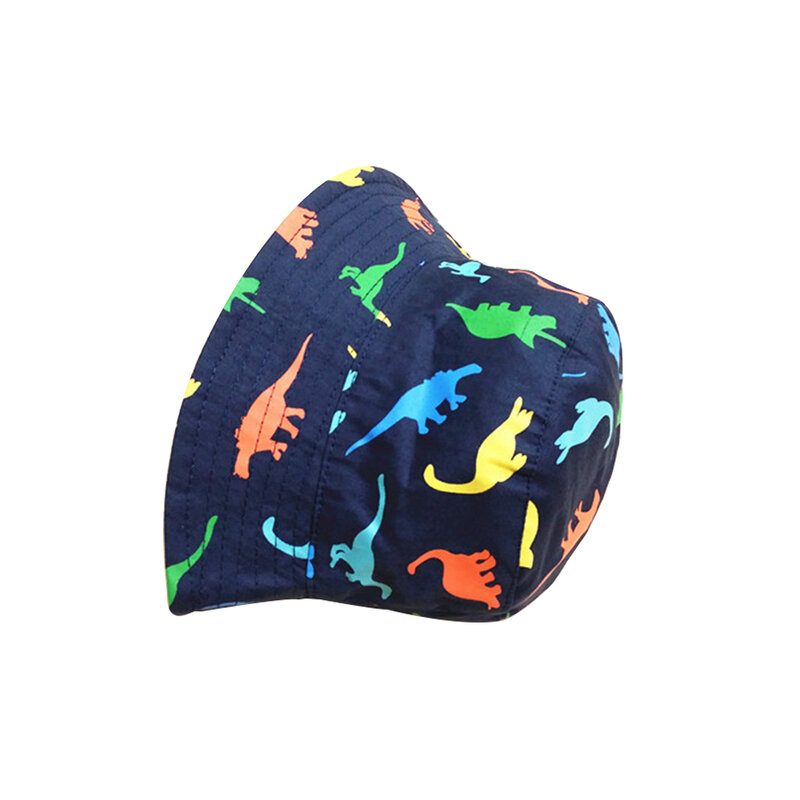 Popularne dzieci chłopiec kapelusz słońce lato bawełna kapelusz wędkarski dziecko dzieci zwierząt dinozaur Sunhat wiaderko plażowe kapelusz kreskówka czapka dla niemowląt