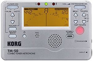 Korg TM-50 TM-60จูนเนอร์/Metronome สีดำและขาวสามารถใช้สำหรับลม,กีตาร์,Ukulele,และเปียโนคีย์บอร์ด