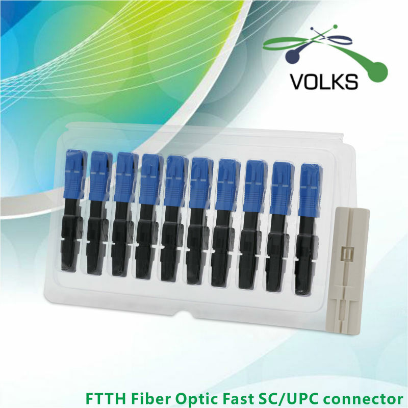 Fiber Optic FTTH Cepat SC/UPC CONNECTOR/FTTH Cepat Konektor 10 Buah