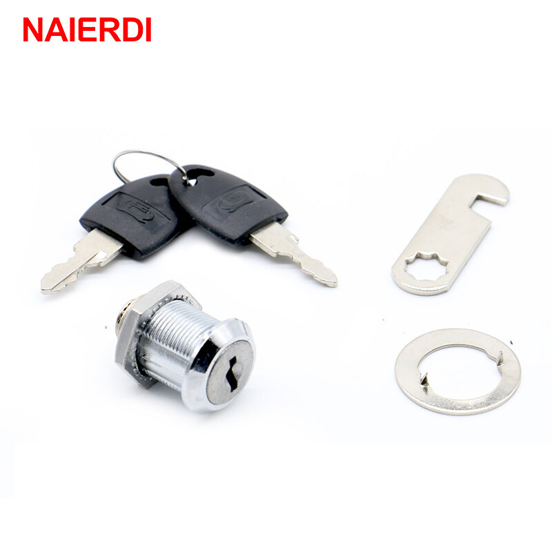 NAIERDI – serrure à cylindre à came, pour porte, boîte aux lettres, cadenas, tiroir, armoire, serrure avec 2 clés pour quincaillerie de meubles, série 103