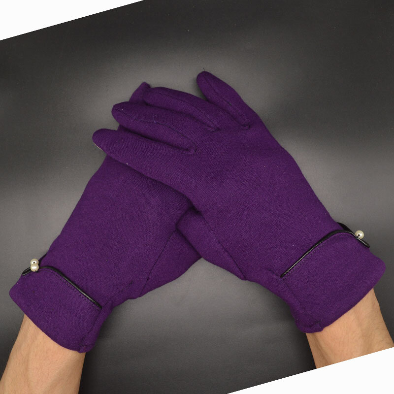 Женские теплые перчатки, модные зимние женские рукавицы для сенсорного экрана, перчатки для вождения, уличные теплые варежки