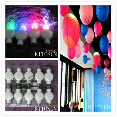 1000pcs Wedding Favors Haning LED floralyte Paper lantern lights glow props for wedding party decorations