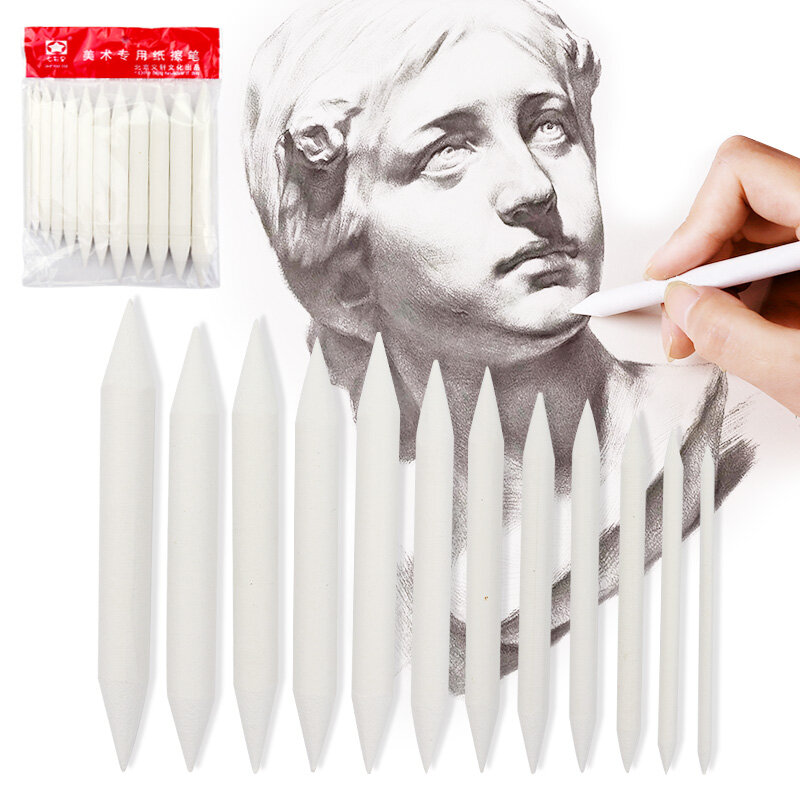 Двухголовый прочный художественный инструмент для рисования пастельный Новый смешивание размазывания тортильон материал эскизный бумажный карандаш