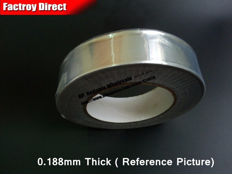 0.188mm Thick 15mm wide 25M long, Single Electric Conduction Electromagnetic shielding Aluminum Foil Adhesive Tape fit for PDP