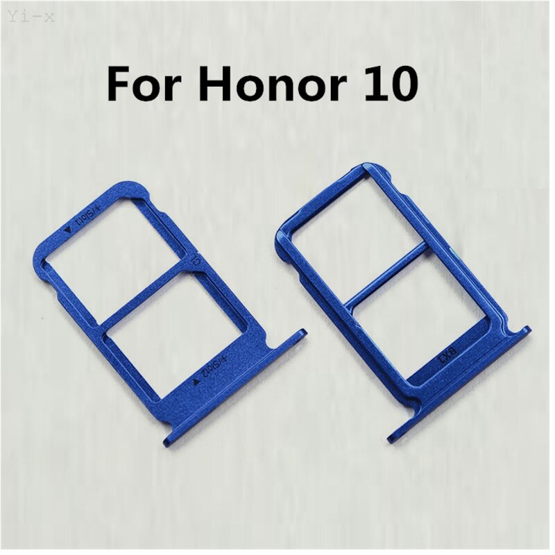 Soporte de tarjeta SIM para Huawei Honor 10, bandeja de ranura para tarjeta Sim, piezas de repuesto