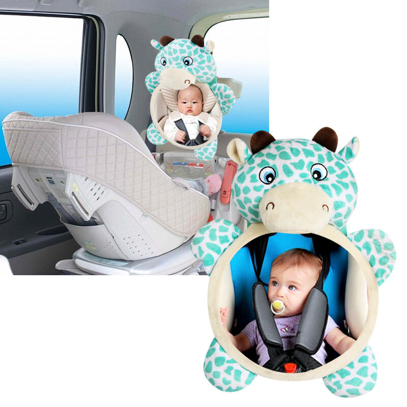 เด็กด้านหลังกระจกความปลอดภัยรถกลับที่นั่งเด็ก Easy View ปรับที่มีประโยชน์ทารกน่ารักสำหรับเด็กเด็ก