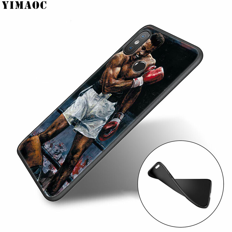 YIMAOC Muhammad Ali boxing champion Soft Silicone Case for Xiaomi Redmi K30 K20 Note 8 8T 7 5 6 Pro Mi Black Cover