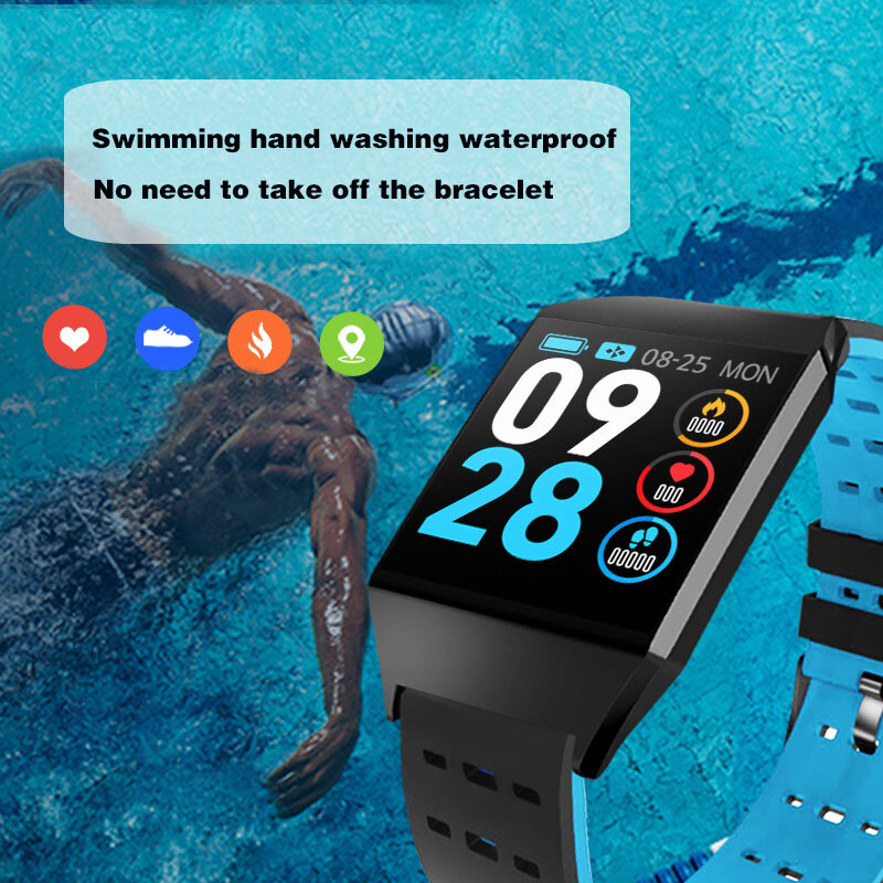 Wearpai W1C Smart Uhr Wasserdicht Heart Rate Monitor Blutdruck FitnessTracker Schlaf Monitor Fitness Uhr für IOS Android