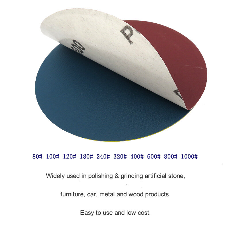 Шлифовальные Листы PSA, клейкая наждачная бумага 6 дюймов 150 мм, Сухой шлифовальный санинговый диск 60-2000 Грит для шлифовки и полировки