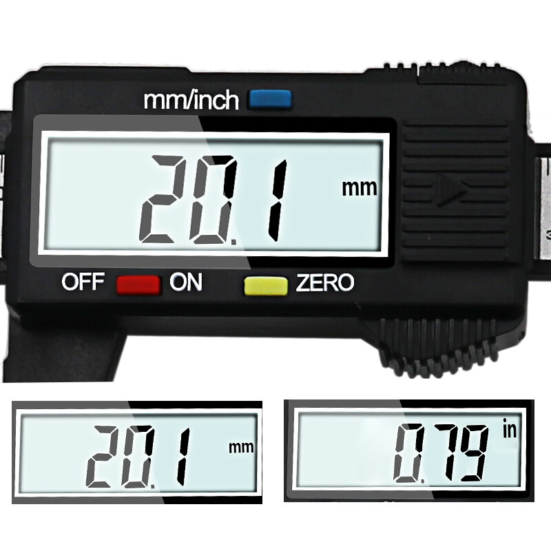 Compasso A Micrômetro Nonio, Micrômetro, LCD, 0-100mm, Paquímetro 0-150mm, 6 Planetas