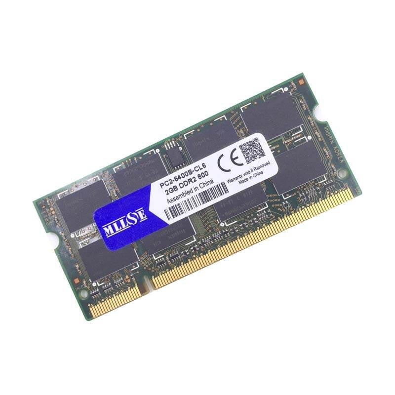 Mllse 1 GB 2 GB 4 GB DDR2 667 800 667 MHz 800 MHz PC2-5300 PC2-6400 1G 2G SODIMM Jadi-DIMM SDRAM Memori RAM Memoria Untuk Laptop Notebook