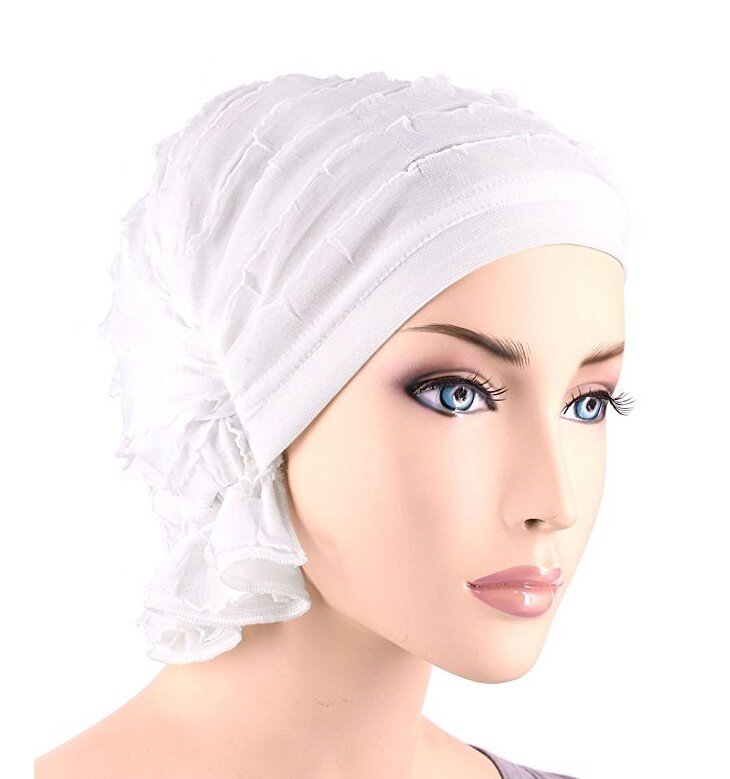 Turban en mousseline de soie pour femme, bonnet musulman, bonnet Hijab pour femme, bonnet de sauna, bonnet rond pour cancer, bonnets de chimiothérapie, accessoires de couverture de cheveux