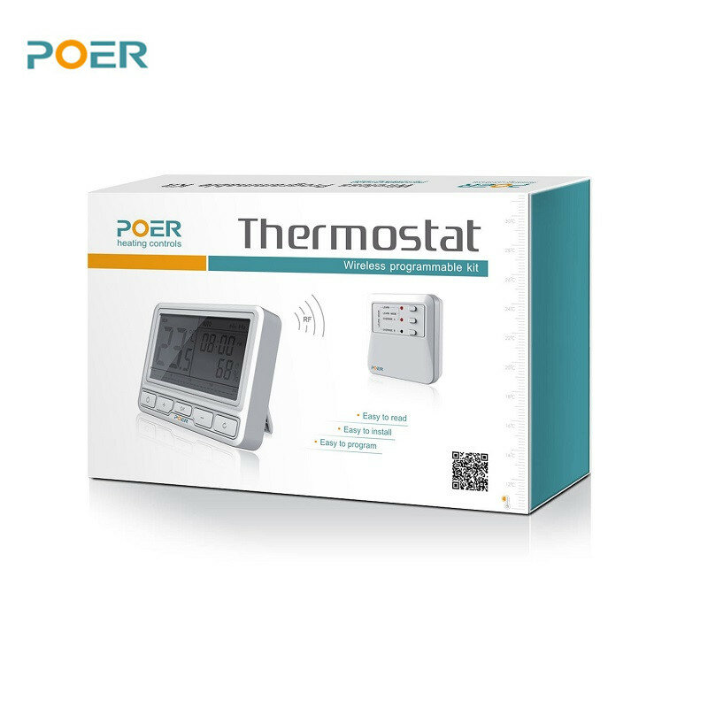 Thermoregulator wifi pintar nirkabel, kontroler suhu termostat pemanas untuk boiler gas hangat sensor kelembaban lantai