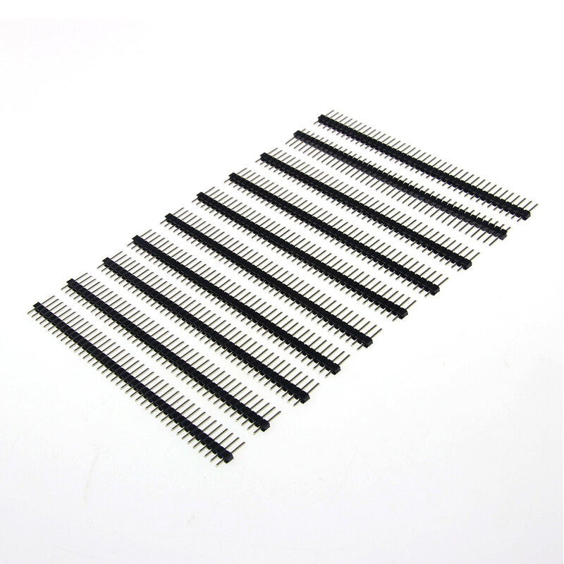 Hot Sale 40Pin 1x40 Single Row Male 2.54 Breakable Pin Header Connector Strip Colorful pin For Arduino Diy Kit