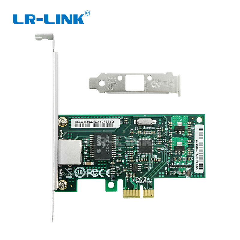 LR-LINK 9201CT Pci-express X1 Adaptor Jaringan 10/100/1000M Gigabit Ethernet Lan Card untuk PC Intel 82574 Kompatibel Berakhir 9301ct