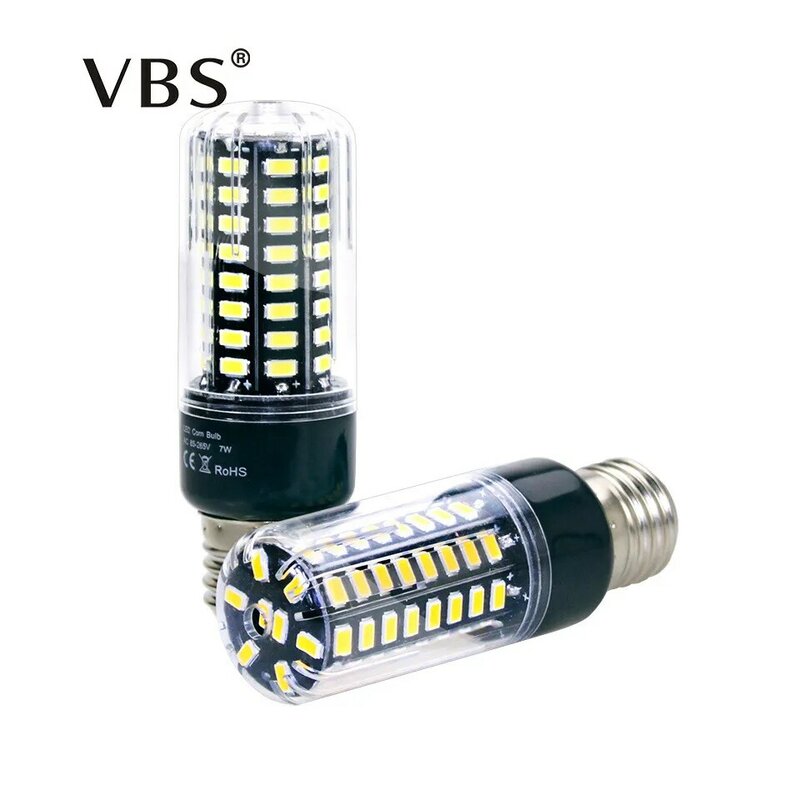 LED Bulb 5736 SMD More Bright 5730 LED Corn Lamp Bulb Light 3.5W 5W 7W 8W 12W 15W E27 E14 85V-265V No Flicker Cold/Warm White
