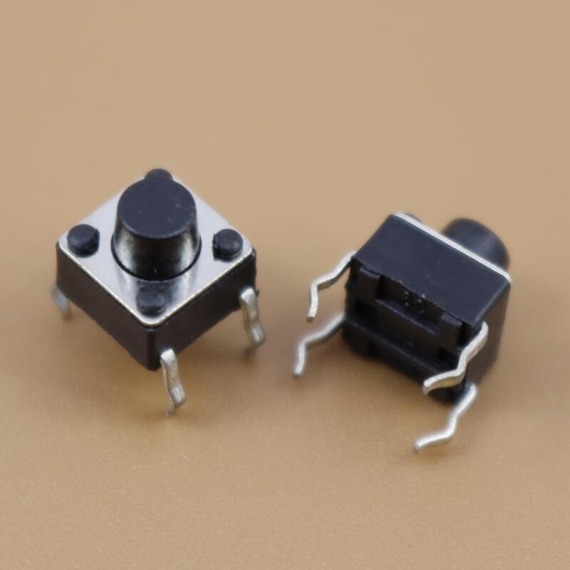 YuXi-Interruptor de botón táctil en miniatura, microinterruptor táctil momentáneo, 6x6x6mm, 1 unidad