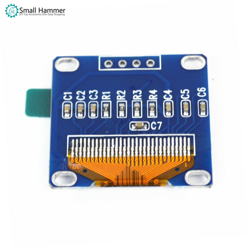 Module d'affichage de communication I2C LCD OLED, 0.96 pouces, bleu, 128x64, IIC