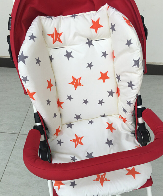 Универсальное сиденье для детской коляски, хлопковый коврик, детская коляска, корзина, высокий стул, подушка для детской коляски, подушка, подкладка для коляски