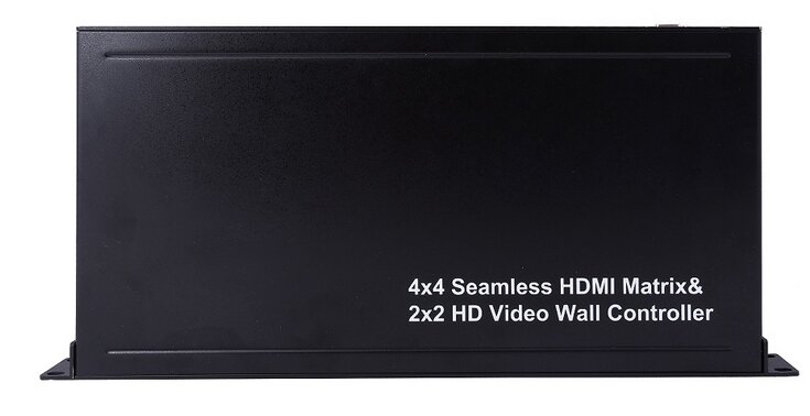 Controlador de pared de vídeo 2x2 4k, interruptor continuo 4x4
