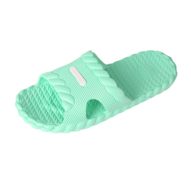 Ho Heave nueva tendencia de estilo de verano con diseño de ducha habitación puro colores zapatillas casuales cómodos de las mujeres de interior no plano antideslizante zapatillas