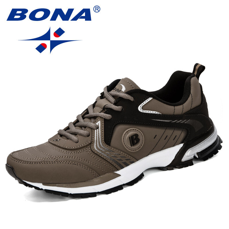 Кроссовки BONA мужские легсветильник дышащие, модная обувь для бега и ходьбы, на шнуровке