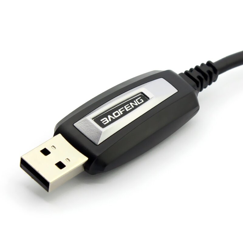 FCLUO 양방향 라디오 워키토키용 USB 프로그래밍 쓰기 주파수 케이블, Baofeng UV-5R UV5R 888S BF-888s, 듀얼 라디오