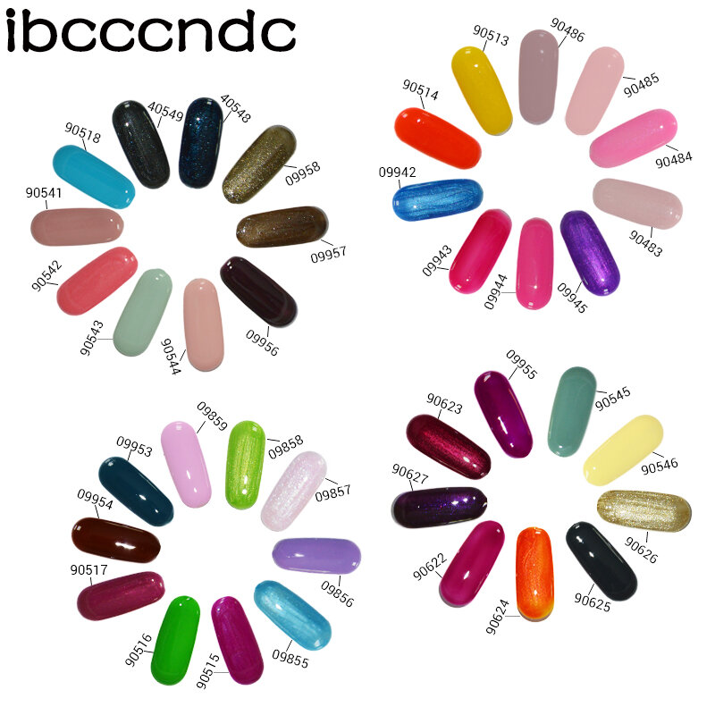 Hurtownie najnowszy IBCCCNDC Soak Off profesjonalny Pure Color lakier piękno powłoki lakier do paznokci żel 1 sztuk/partia 90544