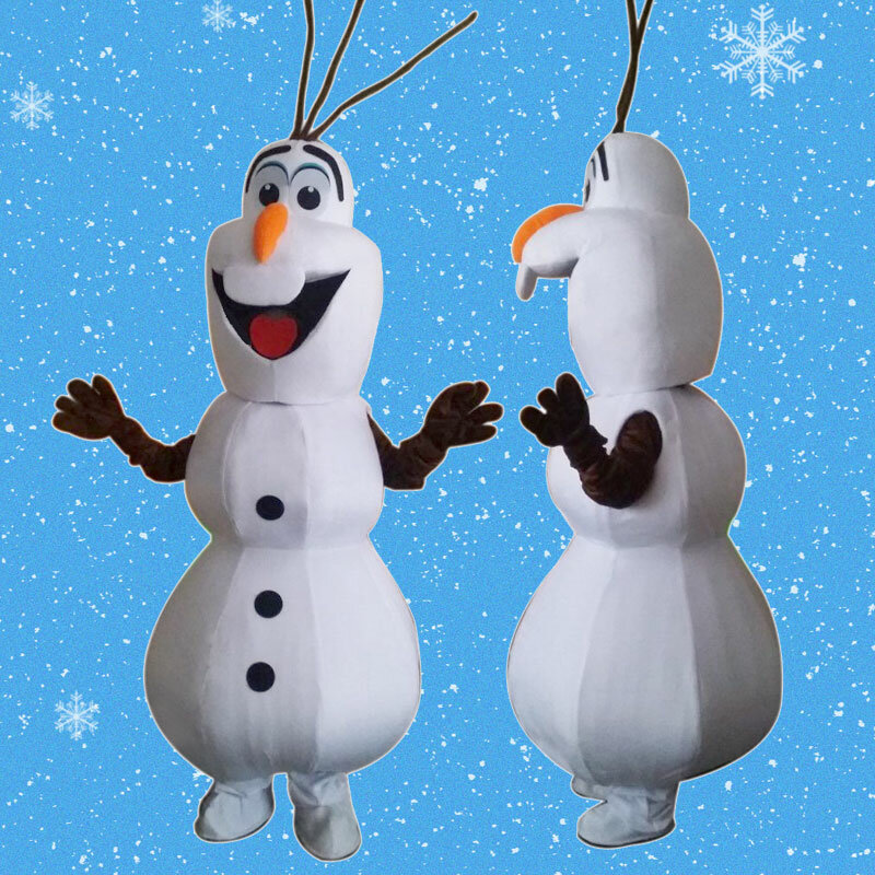 Sourire Olaf doll mascotte Costume cosplay  dessin anime personnage mascot Costumes cosplay