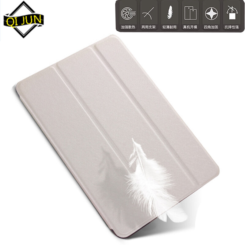 QIJUN Case For Xiaomi Mi Pad 4 Plus MiPad4 Plus 10.1 inch Cover Flip Tablet Cover Leather Smart Magnetic Stand Shell Cover