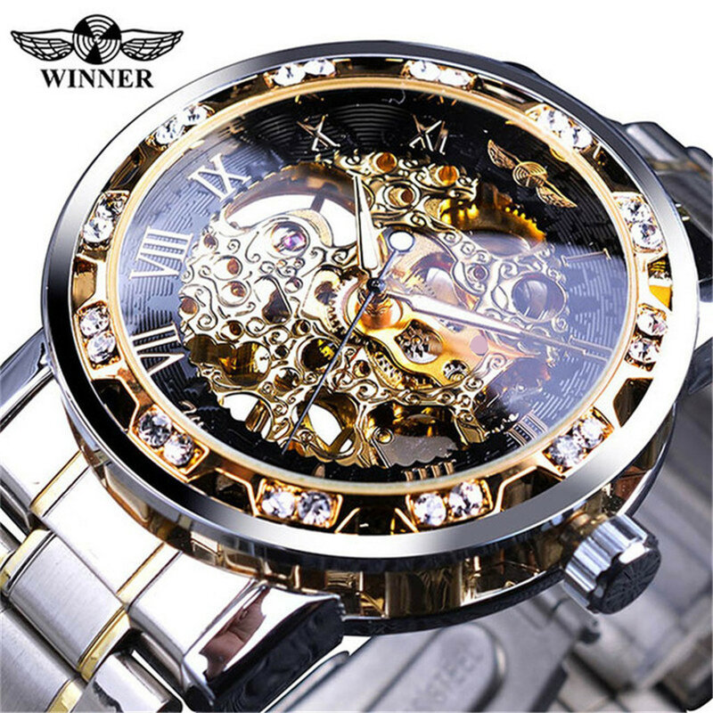 Reloj Mecánico T-WINNER para hombre, reloj de pulsera para hombre con diseño de lujo a la moda, reloj de pulsera para hombre 2019 erkek kol saati