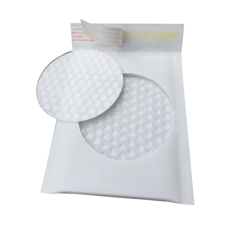 #000-sacos envelopes de papel kraft brancos com plástico bolha, 120x175mm, 8 polegadas, 10 peças