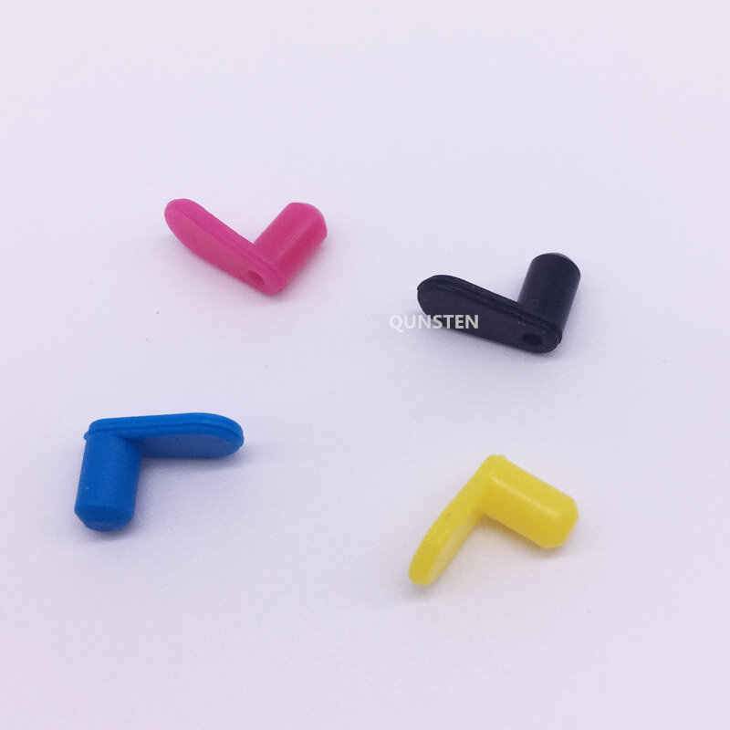 4 cores cartucho recarregável universal cor de borracha plug buraco ar plugue ciss kit peças acessórios