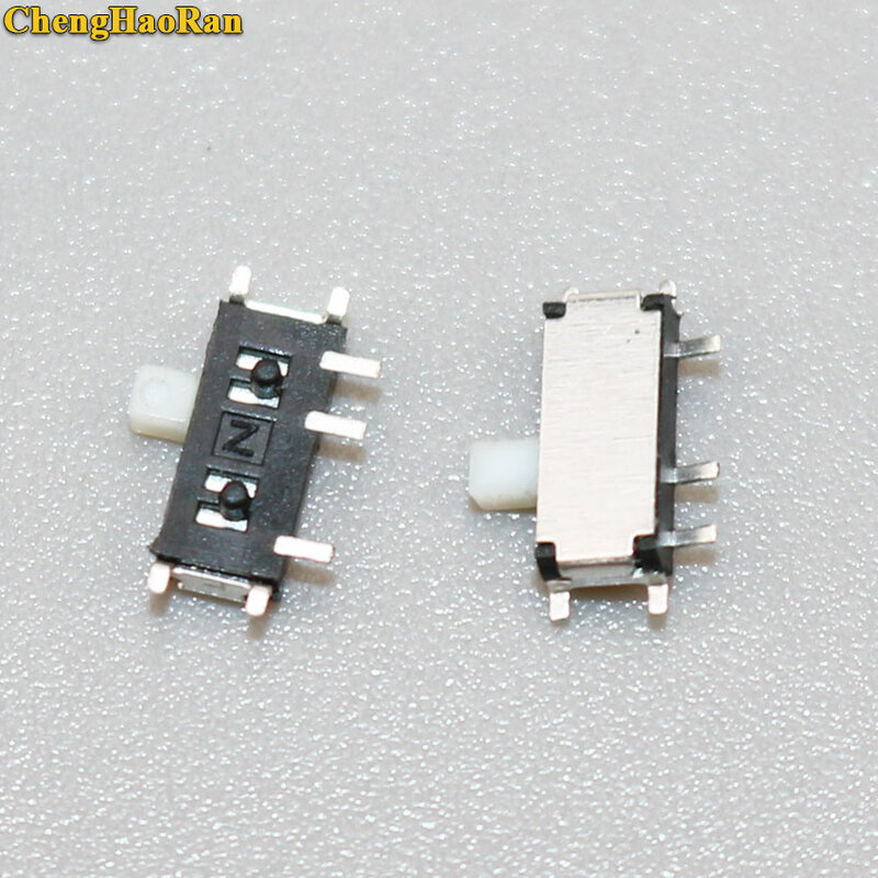 Chenghaoran mini interruptor deslizante com 2 posições, interruptor de alternância horizontal em miniatura smd, 1 peça