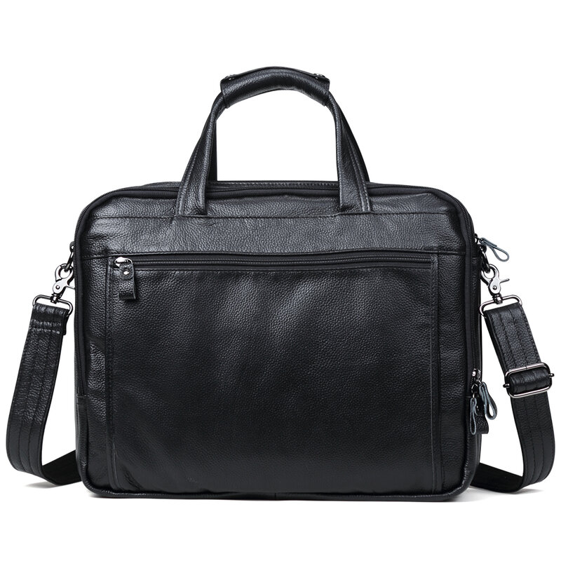 JOYIR Men Briefcases Genuine Leather Handbag 15.6"Laptop Messenger Shoulder Bag for Documents Men's Bag Business Totes 2022