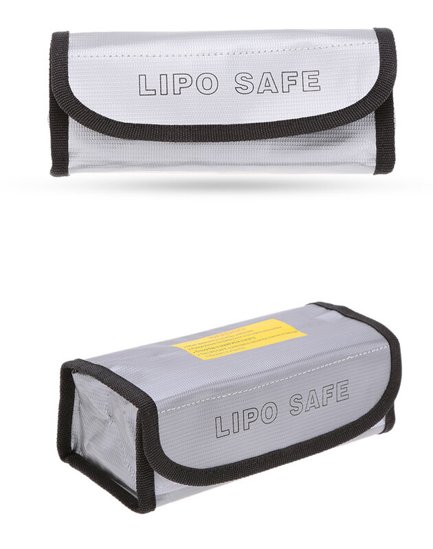 حقيبة آمنة LiPo مربعة بجهاز تحكم عن بعد ، سلامة البطارية ، مقاومة للحريق ، واقي مقاوم للانفجار ، حماية البطارية ، كيس شحن لعبة تحكم عن بعد ، 185x75x60mm