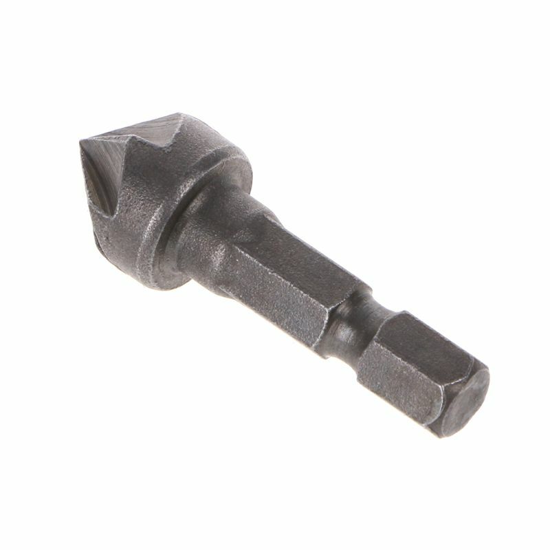 6 Flute Countersink Drill Bit 90 Degree Point Angle Chamfer Cutting Woodworking Tool l29k