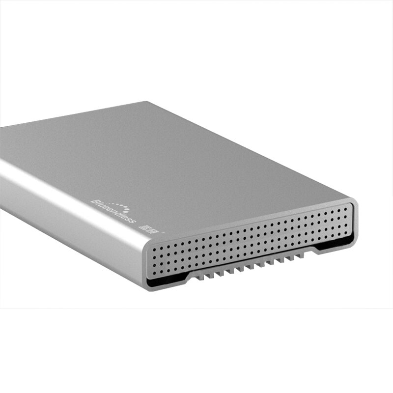 Caixa de disco rígido portátil, HDD Case, USB 3.1, Tipo C, SSD, Caddy, 6Gbps, 2.5 '', Sata, 7-15mm, Caixa de alumínio completa