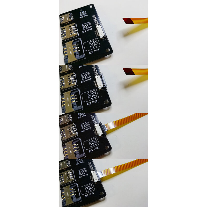 4 trong 1 Điện Thoại Thẻ IC Kích Hoạt Công Cụ Thẻ Micro SIM Chuyển Đổi Thẻ Mở Rộng Bộ Nano SIM FPC 15cm cáp linh hoạt Dòng