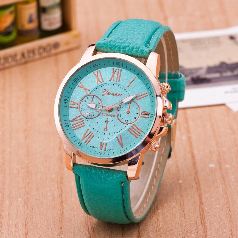 Reloj de cuarzo de cuero de marca de lujo, reloj de pulsera masculina de moda para mujer, reloj de pulsera, reloj femenino masculino