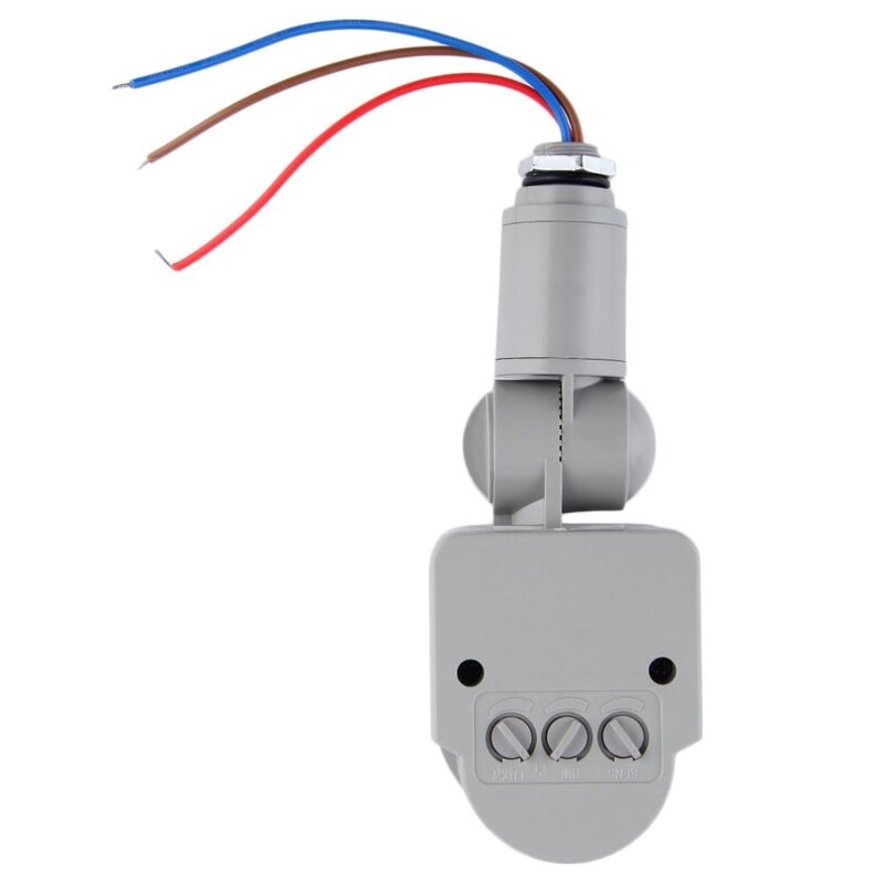 Saklar Lampu Sensor Gerak Profesional Luar Ruangan AC 220V Otomatis Inframerah PIR Saklar Sensor Gerak dengan Lampu LED
