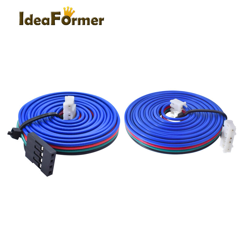 Cables de Motor paso a paso, cable de extensión XH2.54, terminal DuPont negro para piezas de impresora 3D, 10cm/50cm/100cm/150mm, 6 pines, PH2.0-4 pines, 1 unidad