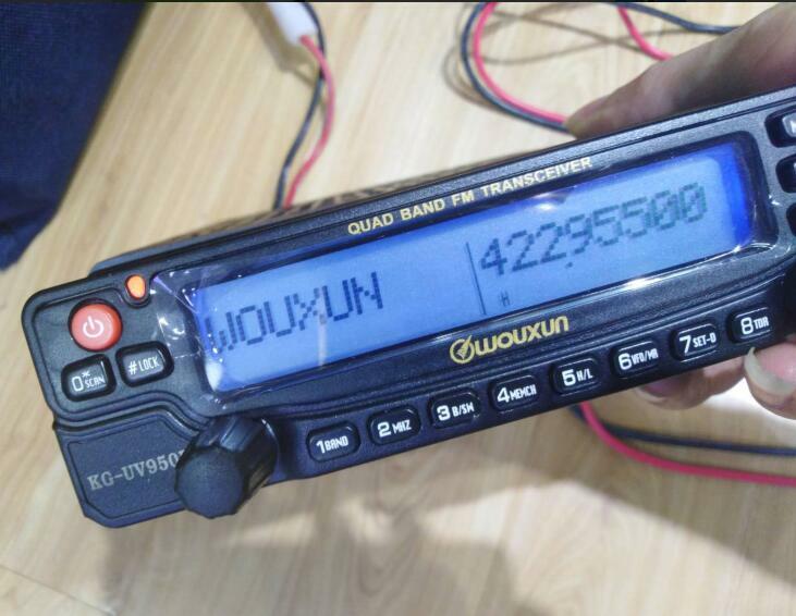 Wouxun 자동차 모바일 라디오 전면 패널, KG-UV950P 사용