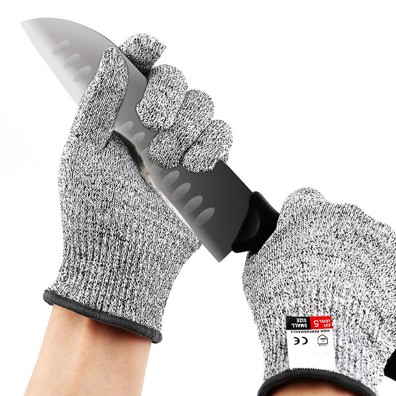 Guantes anticortes de seguridad a prueba de cortes guantes tácticos resistentes al corte de alambre de acero inoxidable de malla metálica de cocina