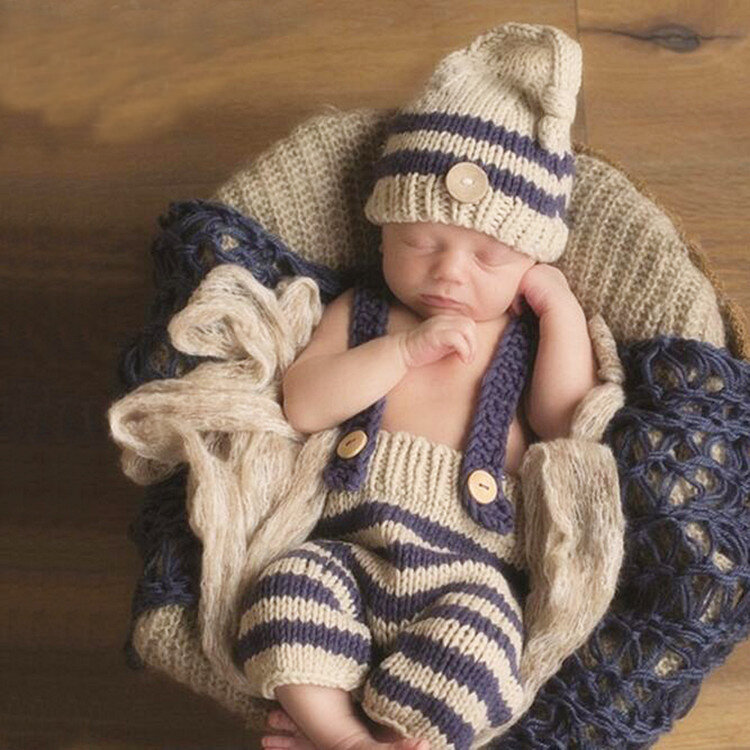 Bayi Baru Lahir Fotografi Alat Peraga Rajutan Crochet Bayi Phot Alat Peraga untuk Bayi Menembak