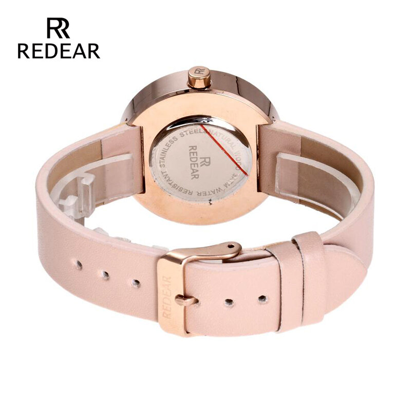 Women Watch Rose Gold with Maple Wood Watchs Scale Watche with Cute Pink Leather Strap As Daughter Mom Gifts